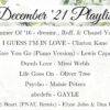 December '21 Playlist Bowtiful Life featured image